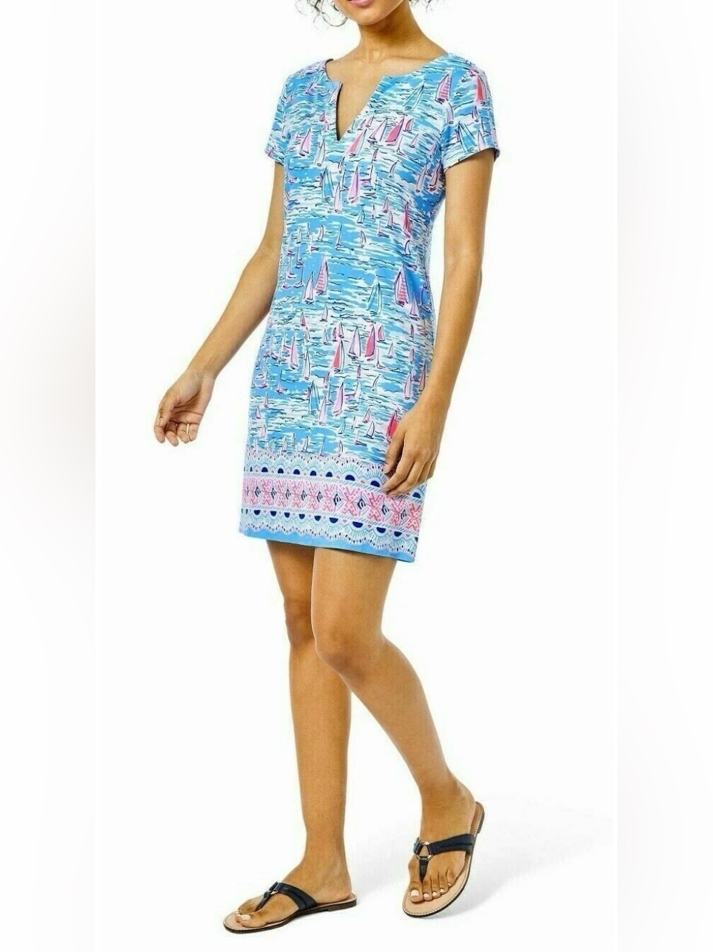 Lilly Pulitzer Sophiletta Zanzibar Blue UPF 50 Dress